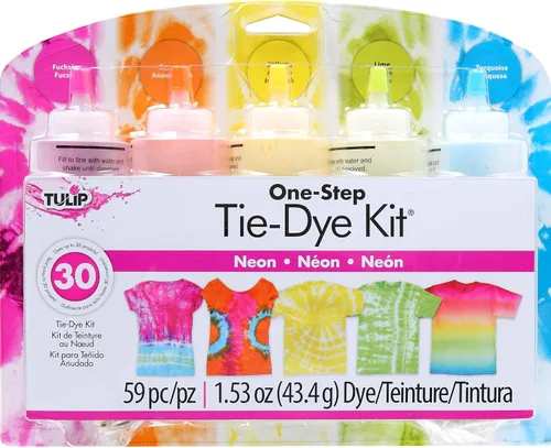 Vista 7 de Kit de teñido anudado artesanal Tulip con botella para mezclar colores, nuestros colores más vibrantes Artesano