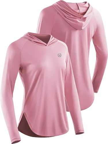 Vista 4 de NELEUS Women's Sun Protection Running Athletic Long Sleeve Hoodie Shirts