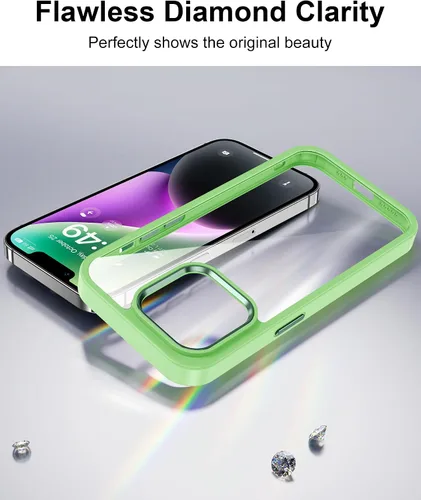 Vista 335 de HOOMIL Funda para iPhone 7 Plus/iPhone 8 Plus de 5.5 Pulgadas, sin amarillamiento, protección contra caídas, cubierta trasera dura transparente