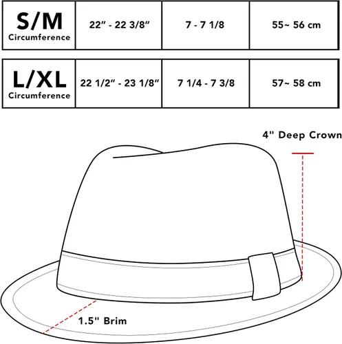 Vista 6 de The Hat Depot Sombrero Fedora clásico ligero de malla suave y fresca, Negro