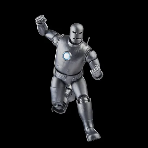 Vista 4 de Serie Marvel Legends Iron Man (Modelo 01) Avengers 60º Aniversario - Figura de acción coleccionable de 6 pulgadas, 6 accesorios
