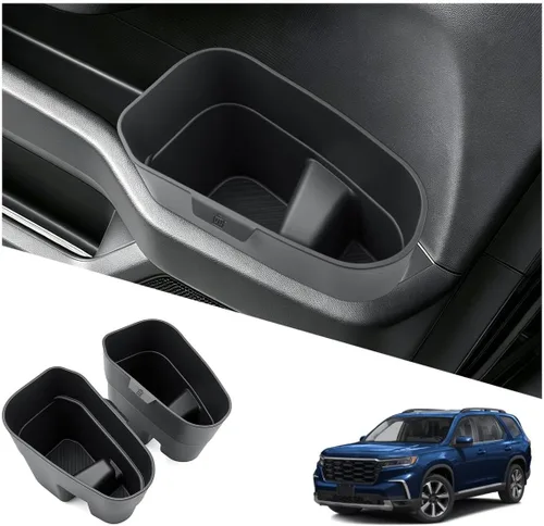 Vista 17 de Ruiya Bote de basura para puerta compatible con Ford Explorer 2020-2026, todos los bordes, bolsillo para puerta lateral del conductor y pasajero