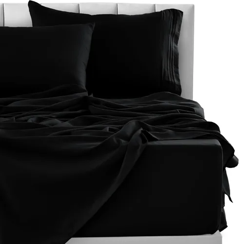 Vista 26 de LUX Décor - Juego de sábanas Twin de microfibra ultrasuave de 3 piezas con sábana encimera, sábana bajera de 16 pulgadas de profundidad y funda
