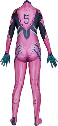 Vista 3 de Disfraz de cosplay de Mari Makinami Illustre Zentai para mujer