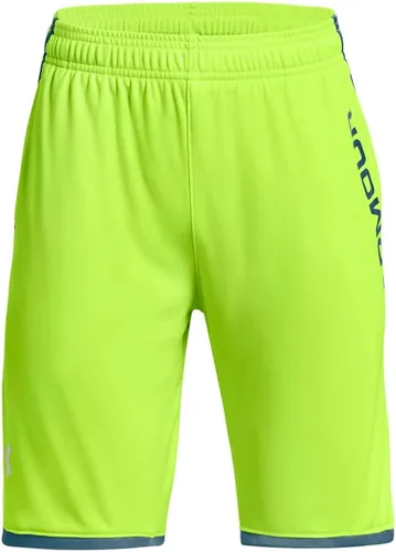 Vista 11 de Under Armour Pantalones cortos Stunt 3.0 para niños (005) negro/verde pajarito/blanco