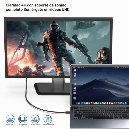 Vista 2 de BENFEI Cable USB C a DisplayPort de 3 pies (8K a 60Hz 4K a 144 Hz), adaptador USB tipo C a DP [compatible con Thunderbolt 3/4] con iPhone 15