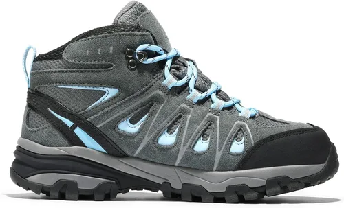 Vista 6 de NORTIV 8 Botas de senderismo impermeables para mujer, para exteriores, senderismo, camping, botas de búsqueda