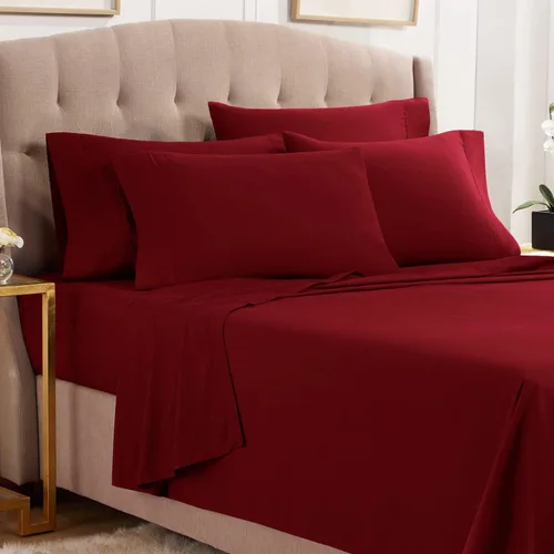 Vista 29 de Empyrean Juego de sábanas individuales - 110 GSM 4 piezas de sábanas para cama individual, sábanas de tamaño individual doble cepillado, sábanas