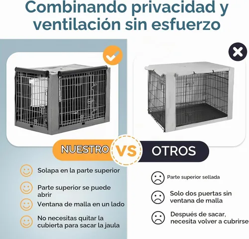 Vista 2 de Funda de poliéster para jaulas de alambre, Petsfit