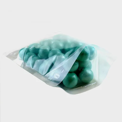 Vista 4 de AwePackage Airtight Zipper Stand Up Pouch Bag - Heat Sealable Zip Lock (50, Clear, 8 oz)
