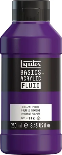 Vista 11 de Liquitex BASICS - Pintura acrílica fluida, botella de 4 onzas, tono permanente carmesí lizarina Super Versatile, Fine Art Pigments; Fluid