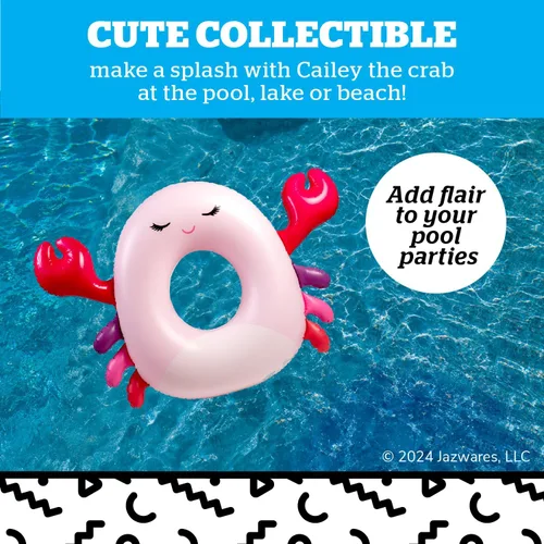Vista 2 de BigMouth x Squishmallows - Flotador inflable grande original para piscina, anillo de natación para adultos y niños, suministros para fiestas