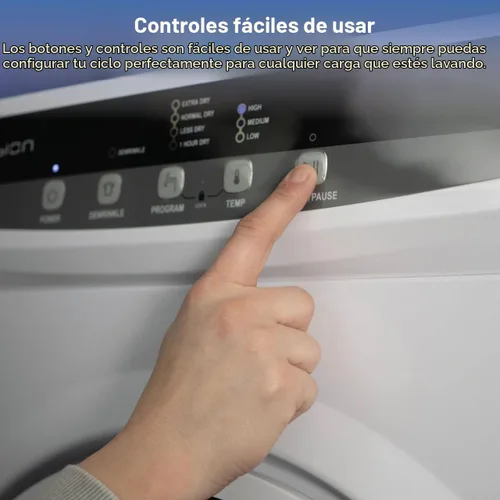 Vista 7 de RecPro RV 2.5 Cu Ft Combo de lavadora y secadora de carga frontal, color blanco (solo secadora)