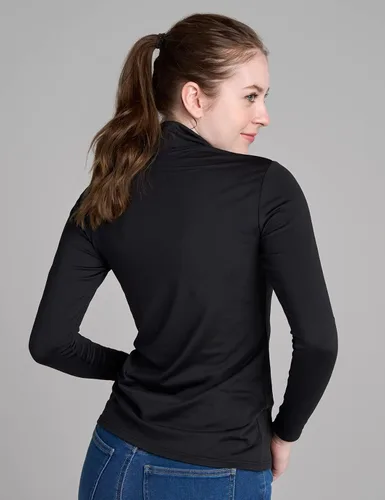 Vista 4 de LAPASA Women Mock Neck Thermal Underwear Top Undershirt Lightweight Midweight Fleece Lined Long Sleeve Base Layer L87L89