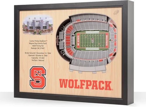 Vista 69 de YouTheFan NCAA Arte de Pared StadiumView de 25 Capas