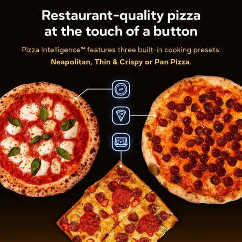 Vista 12 de Ooni Volt 2 - Horno eléctrico de pizza para interiores, horno tostador eléctrico versátil para encimera, cocina pizzas de 12 pulgadas y más