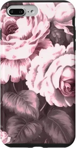 Vista 12 de iPhone 16 Vintage Classic Rose Flower Pattern in Pink Case