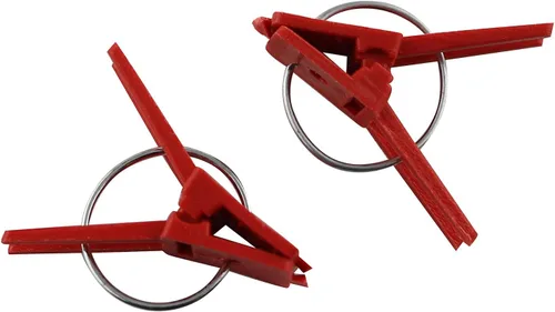 Vista 2 de 100 Uds. Universal Planta Injerto Clip 1.181x0.866 in Plástico Ronda Boca Injerto Clips Jardinería Herramienta para Frutas y Verduras