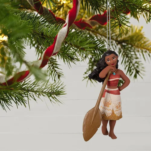 Vista 6 de Hallmark Keepsake Adorno de Navidad 2022, Disney Moana y Pua, juego de 2