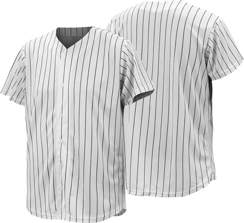 Vista 11 de Camiseta de béisbol para hombres y mujeres, uniformes deportivos hipster hip hop, camisas de manga corta para camisa personalizada con botones