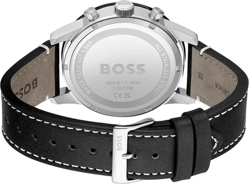 Vista 3 de BOSS Allure Reloj de cuarzo cronógrafo de acero inoxidable para hombre, resistente al agua