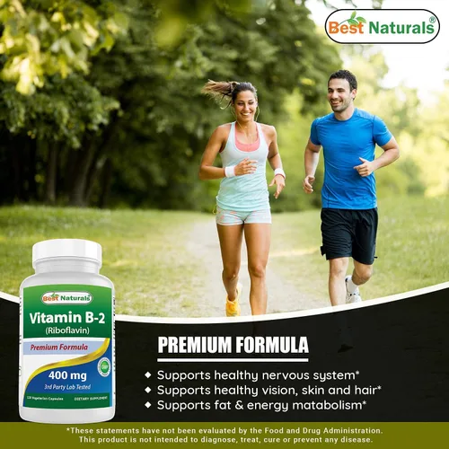 Vista 5 de Best Naturals Vitamina B1 como mononitrato de tiamina 500 mg y vitamina B2 (riboflavina) 400mg