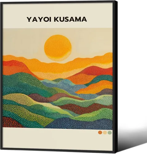 Vista 45 de Podafu Arte de Pared en Lienzo de Casa de Té Japonesa de Tokio - Decoración Moderna Ukiyo-e - Marco Negro - 10L" x 8W" - Dormitorio y Sala de Estar
