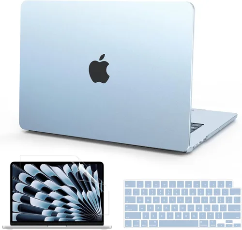 Vista 15 de B BELK Funda compatible con MacBook Air de 15 pulgadas 2025 2024 2023 Release M4 M3 M2 A3241 A3114 A2941 Liquid Retina Display, carcasa rígida