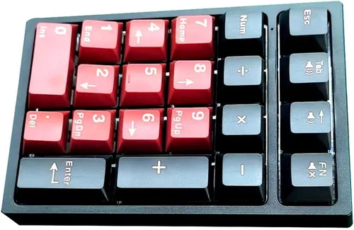 Vista 3 de BOYI TD21 - Teclado numérico de intercambio en caliente, 21 teclas Mini Numpad, teclado portátil Bluetooth5.0/2.4G/teclado con cable numérico