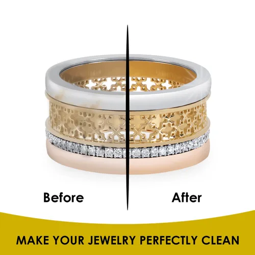 Vista 2 de NORTHWEST ENTERPRISES Limpiador de joyas de oro, solución ultrasónica de limpieza de joyas. Concentrado. Diseñado científicamente exclusivamente