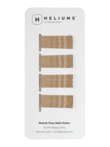 Vista 11 de Minihorquillas Heliums - Rubio Ceniza - Paquete de 40, horquillas pequeñas de 1.5 pulgadas para cabello fino y niños