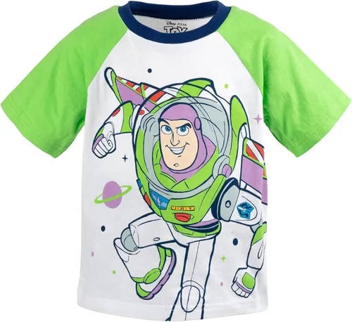 Vista 3 de Disney Pixar Cars Mickey Mouse King Toy Story Buzz Lightyear - Conjunto de camiseta gráfica y pantalones cortos de rizo francés