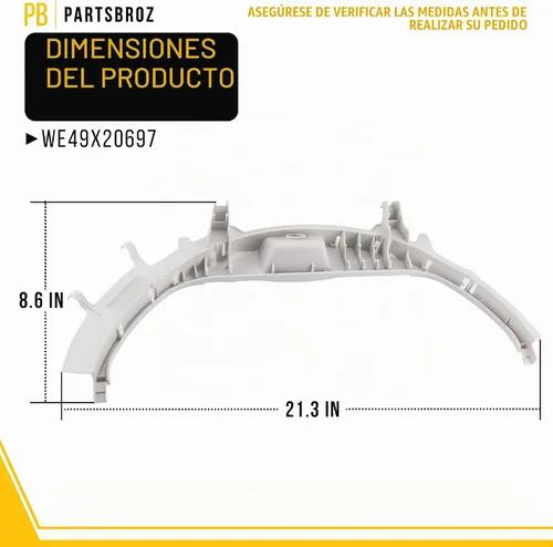 Vista 2 de WE49X20697 Kit de rodamientos de secadora para GE Hotpoint AP5806906
