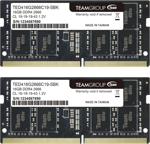 Vista 9 de TEAMGROUP Elite DDR4 8GB Single 2666MHz PC4-21300 CL19 sin búfer no ECC 1.2V SODIMM 260-Pin Laptop Laptop PC Módulo de memoria RAM Upgrade