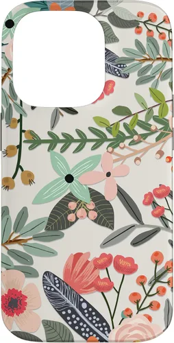 Vista 17 de Cute Colorful Garden Botanical Floral Pattern Case for iPhone 17