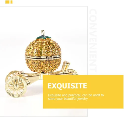 Vista 9 de BESPORTBLE Jarrones Decorativos Para Sala - Organizador de collar de calabaza, caja de almacenamiento de coche, caja de joyería de estilo europeo