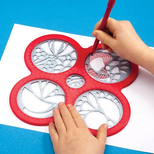 Vista 3 de Spirograph Cyclex Set – Kit de arte – Rueda giratoria para plantillas crea innumerables diseños – Para mayores de 8 años