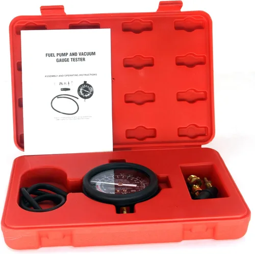 Vista 3 de Kit de prueba de bomba de combustible HFS(R) con medidor para válvula de carburador y presión de bomba de combustible, probador de vacío, kit