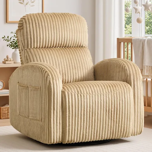 Vista 12 de Silla reclinable mecedora giratoria eléctrica, silla reclinable Gris Liight
