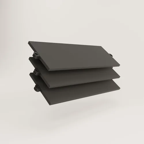 Vista 10 de pamo Organizador de armario ajustable negro - 36 x 12 pulgadas - Juego de 1 pieza - Estante de armario para sistema de armario abierto - Resistente