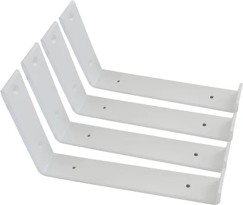 Vista 6 de Soportes de estante Paquete de 4 soportes flotantes resistentes de 6.0 pulgadas de largo x 4.0 pulgadas de alto x 1.5 pulgadas de ancho, estantes