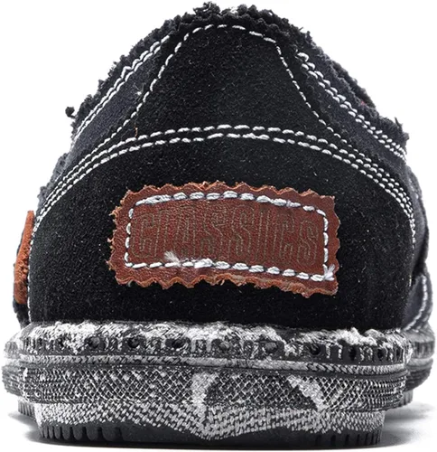 Vista 4 de CASMAG Zapatos de tela para hombre, estilo casual, zapatos de lona antideslizantes para ocio, estilo vintage, zapatos náuticos planos
