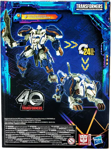 Vista 16 de Transformers Legacy United Voyager Class Prime Universe Thundertron, figura de acción de conversión de 7 pulgadas, 8+