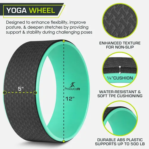 Vista 2 de ProsourceFit Soporte de rueda de yoga