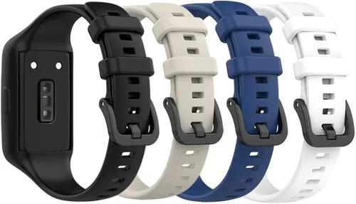 Vista 17 de Senter Correa de repuesto de goma suave de liberación rápida para Huawei Band 7 Smart Watch 10 pzas