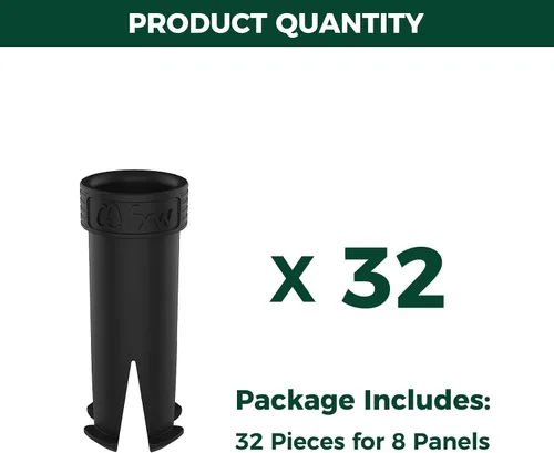 Vista 7 de FXW Rollick Dog Playpen 24" H 8 paneles y tubo silenciador negro