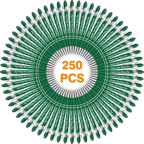 Vista 59 de Bolígrafo personalizado, 1 unidad, bolígrafo personalizado con logotipo de mensaje de nombre comercial grabado, lápiz digital de tinta negra suave