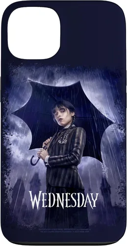Vista 7 de Funda para iPhone 16 Wednesday con paraguas Nevermore Academy Photo Portrait