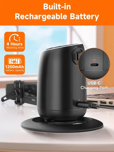 Vista 6 de Rollei Trípode de seguimiento facial automático, soporte de teléfono