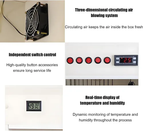 Vista 6 de Cat Incubator for Puppies, Pet Incubator Box, Pet Brooder Nursery with Heating, Cat Whelping Box Pet Incubator Box for Dog, Constant Temperature